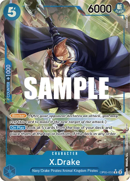 X-Drake, carte One Piece OP05-055 — extension AWAKENING OF THE NEW ERA