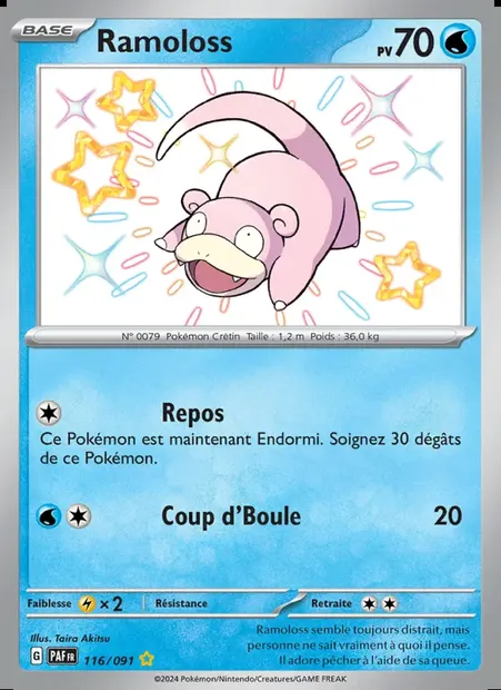 Ramoloss, carte Pokémon PAF 116 — extension Destinées de Paldea