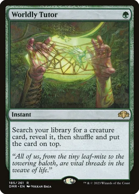 Worldly Tutor, Magic card DMR 185 — Dominaria Remastered set