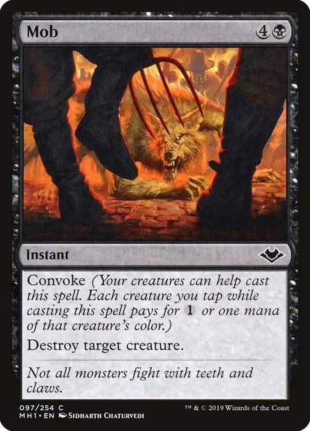 Mob, Magic card MH1 97 — Modern Horizons set