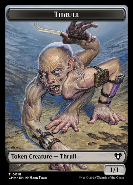 Thrull, carte Magic TCMM 18 — extension Commander Masters Tokens