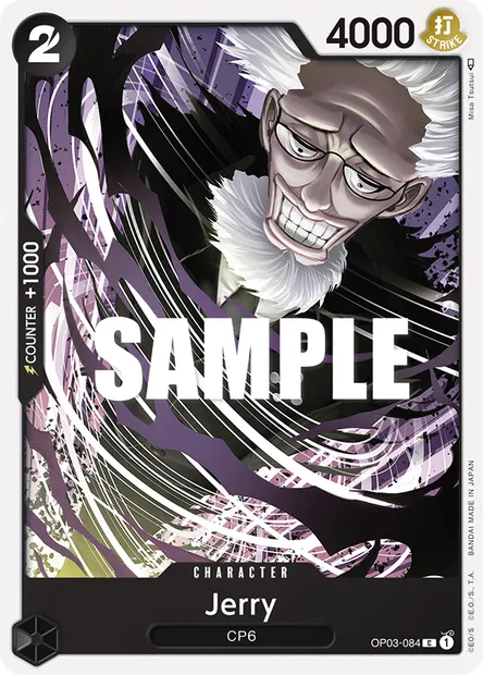 Jerry, One Piece card OP03-084 — PILLARS OF STRENGTH set