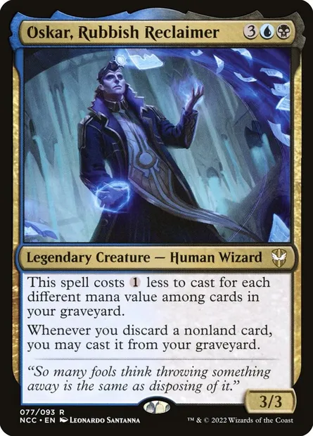 Oskar, Rubbish Reclaimer, Magic card NCC 77 — New Capenna Commander set