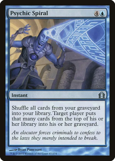 Psychic Spiral, Magic card RTR 47 — Return to Ravnica set
