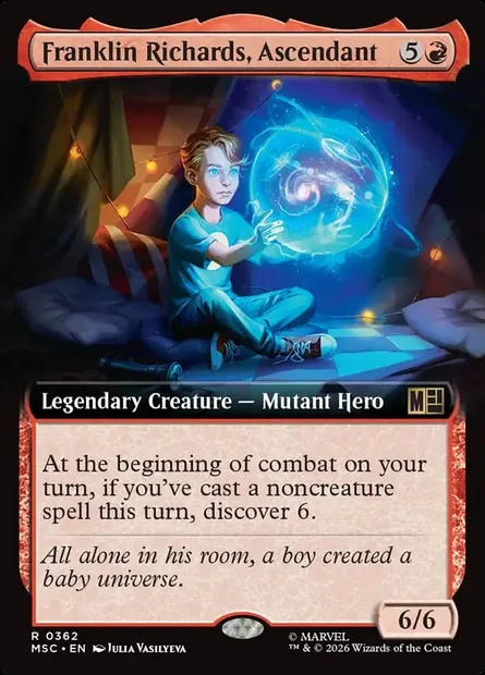 Franklin Richards, Ascendant, Magic card MSC 362 — Marvel Super Heroes Commander set