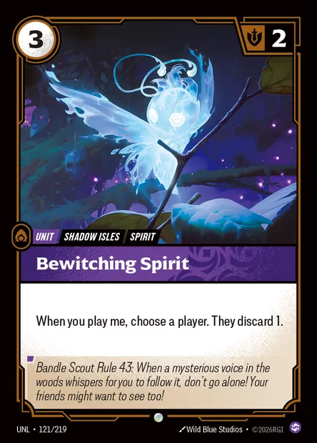 Bewitching Spirit, Riftbound card UNL 121 — Unleashed set
