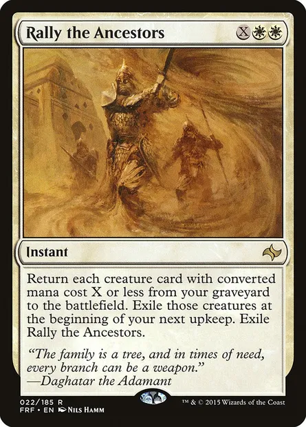 Rally the Ancestors, Magic card FRF 22 — Fate Reforged set