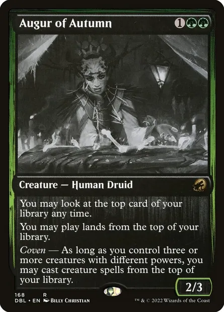 Augur of Autumn, Magic card DBL 168 — Innistrad: Double Feature set