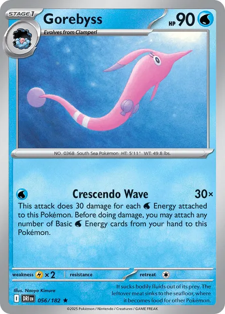 Gorebyss, Pokémon card DRI 056 — Destined Rivals set