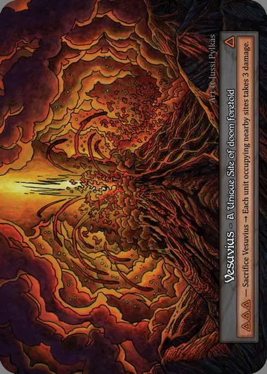 Vesuvius, Sorcery card ALP 408 — Alpha set