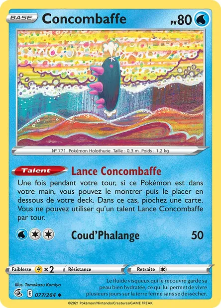 Concombaffe, carte Pokémon FST 77 — extension Poing de Fusion