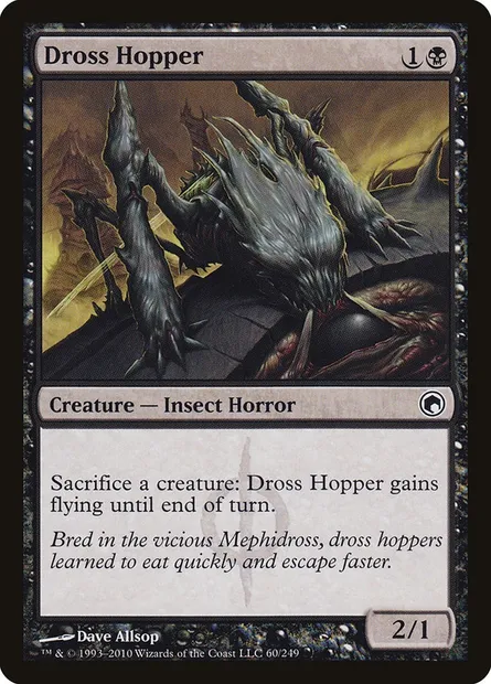 Dross Hopper, Magic card SOM 60 — Scars of Mirrodin set