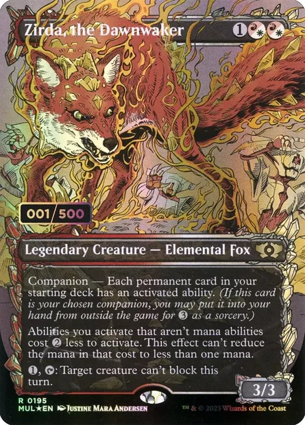 Zirda, the Dawnwaker, Magic card MUL 195z — Multiverse Legends set