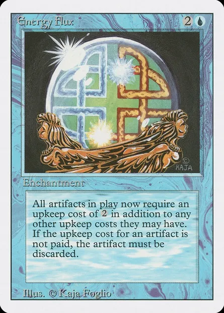 Reflux d'énergie, carte Magic 3ED 57 — extension Revised Edition
