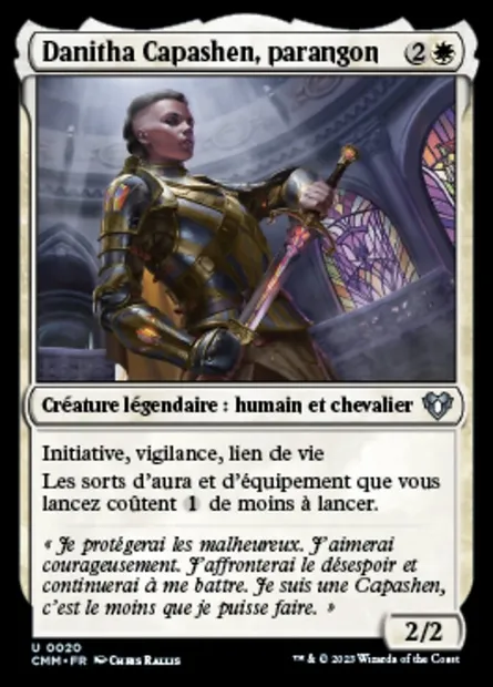Danitha Capashen, parangon, carte Magic CMM 20 — extension Commander Masters