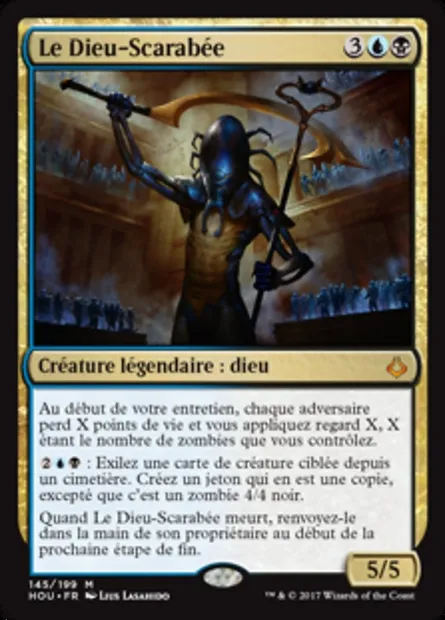 Le Dieu-Scarabée, carte Magic HOU 145 — extension L’âge de la destruction