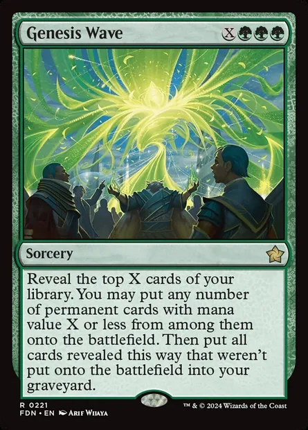 Genesis Wave, Magic card FDN 221 — Foundations set