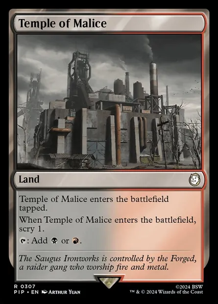 Temple of Malice, Magic card PIP 307 — Fallout set