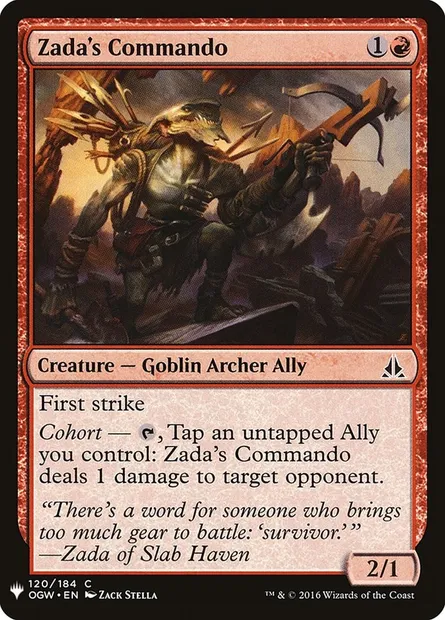 Zada's Commando, Magic card PLST OGW-120 — The List set