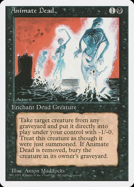 Animate Dead, Magic card 4ED 118 — Fourth Edition set