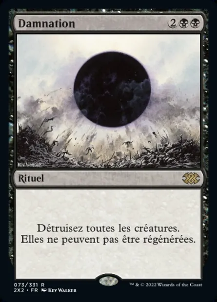 Damnation, carte Magic 2X2 73 — extension Double Masters 2022