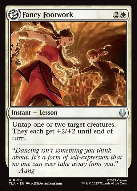 Fancy Footwork, Magic card TLA 19 — Avatar: The Last Airbender set