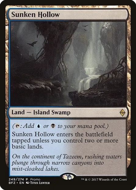 Sunken Hollow, Magic card PSS1 249 — BFZ Standard Series set