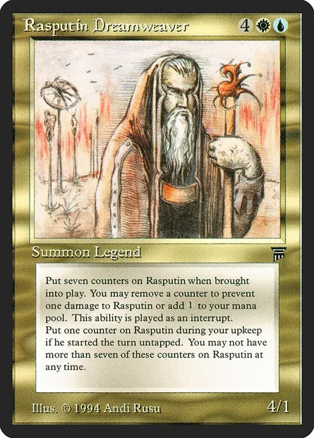 Rasputin Dreamweaver, carte Magic LEG 253 — extension Legends