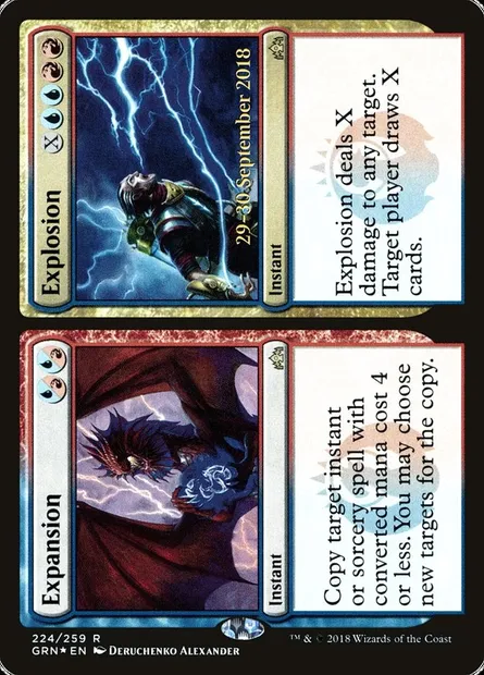 Expansion // Explosion, Magic card PGRN 224s — Guilds of Ravnica Promos set