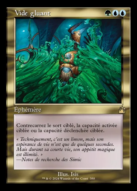 Vide gluant, carte Magic RVR 388 — extension Ravnica Remastered