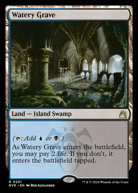 Watery Grave, Magic card RVR 291 — Ravnica Remastered set