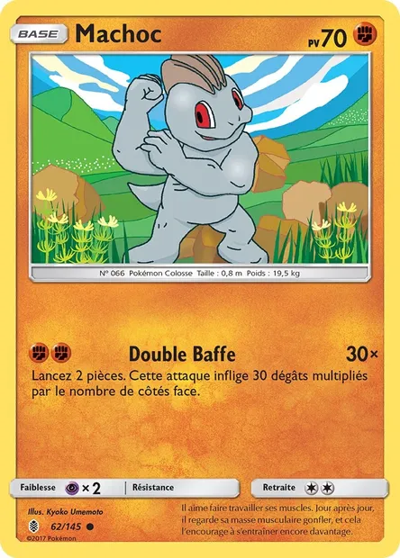 Machoc, carte Pokémon GRI 62 — extension Gardiens Ascendants