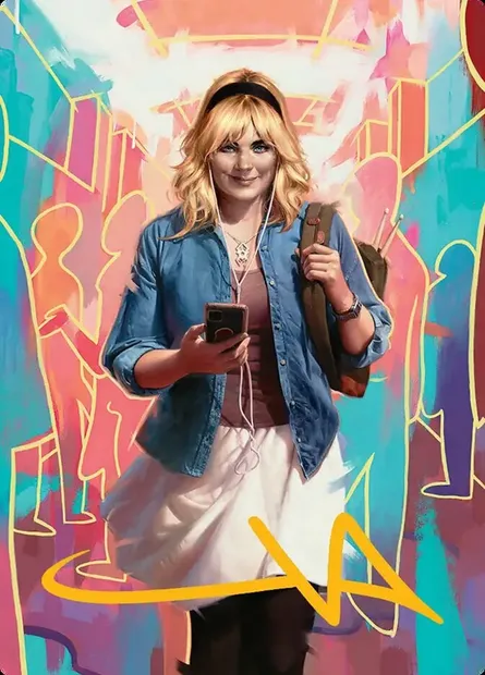 Gwen Stacy // Gwen Stacy, carte Magic ASPM 13 — extension Marvel's Spider-Man Art Series
