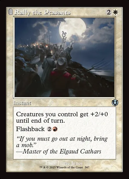 Rally the Peasants, Magic card INR 347 — Innistrad Remastered set