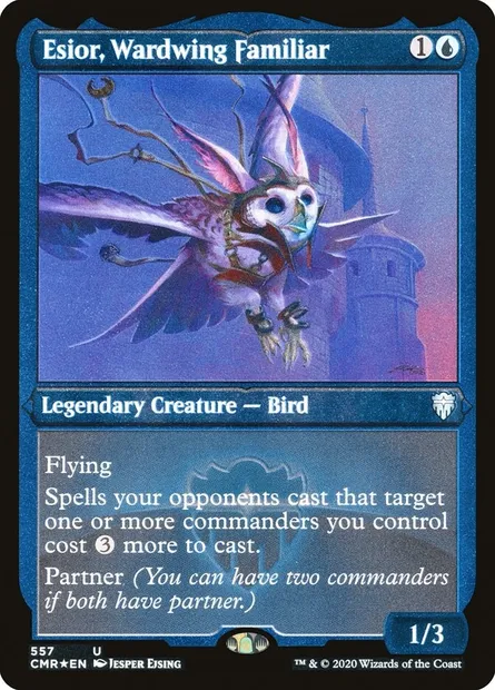Esior, Wardwing Familiar, Magic card CMR 557 — Commander Legends set