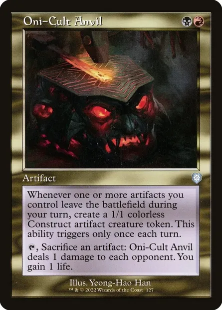 Oni-Cult Anvil, Magic card BRC 127 — The Brothers' War Commander set