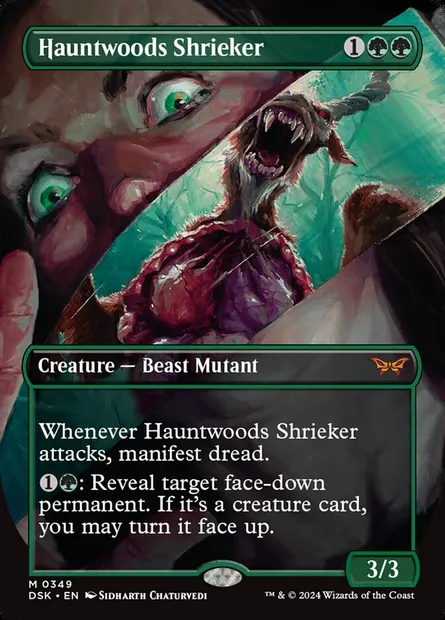 Hauntwoods Shrieker, Magic card DSK 349 — Duskmourn: House of Horror set