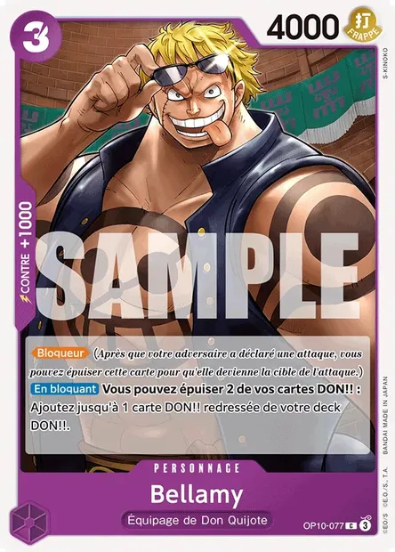 Bellamy, carte One Piece OP10-077 — extension SANG ROYAL