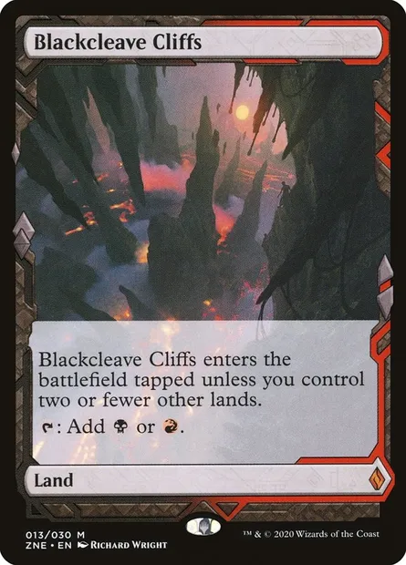 Blackcleave Cliffs, Magic card ZNE 13 — Zendikar Rising Expeditions set
