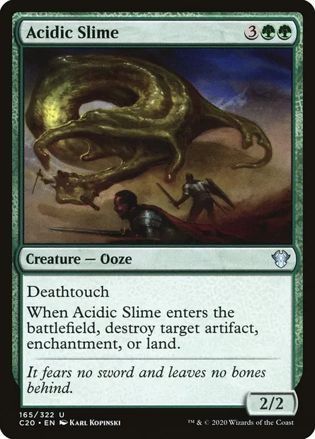 Acidic Slime, Magic card C20 165 — Commander 2020 set