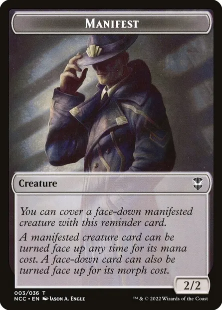 Manifest, Magic card TNCC 3 — New Capenna Commander Tokens set