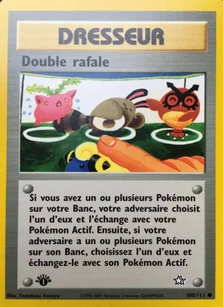 Double rafale, carte Pokémon NG 100 — extension Neo Genesis