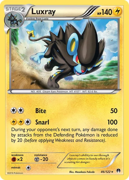 Luxray, Pokémon card BKP 46 — BREAKpoint set