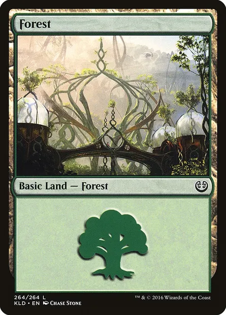 Forest, Magic card KLD 264 — Kaladesh set
