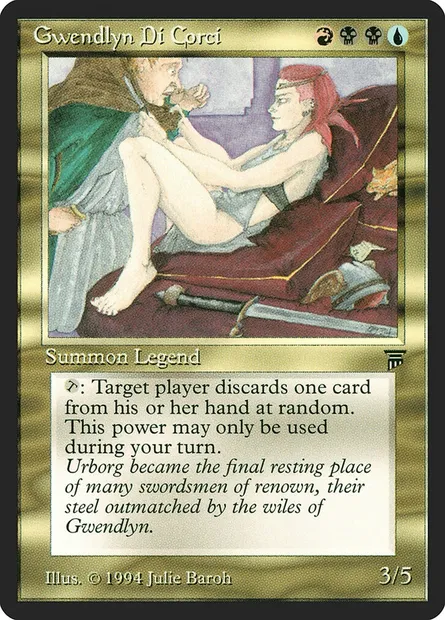 Gwendlyn Di Corci, carte Magic LEG 228 — extension Legends