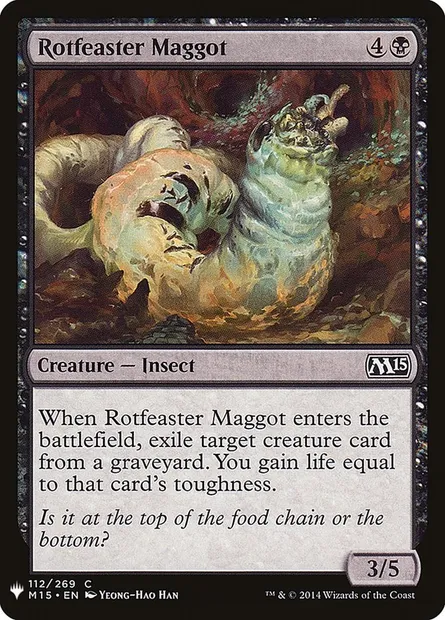 Rotfeaster Maggot, Magic card PLST M15-112 — The List set