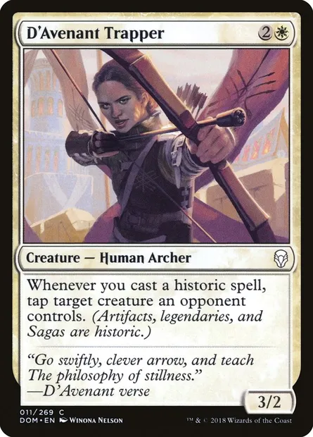 D'Avenant Trapper, Magic card DOM 11 — Dominaria set