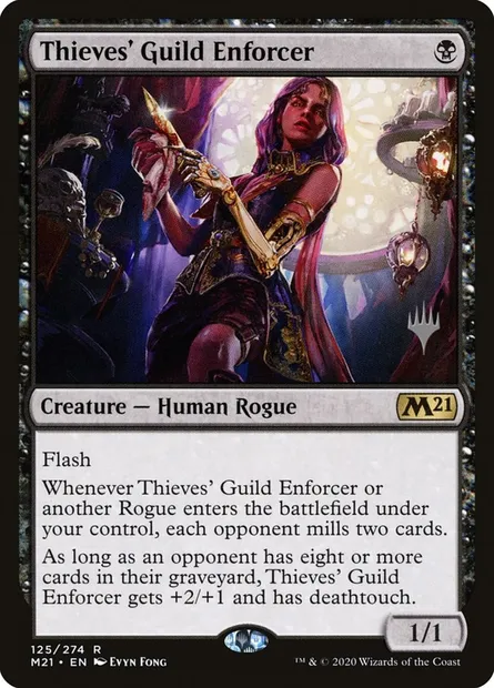 Thieves' Guild Enforcer, Magic card PM21 125p — Core Set 2021 Promos set