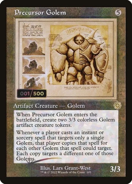 Precursor Golem, Magic card BRR 105z — The Brothers' War Retro Artifacts set