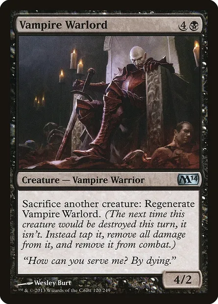 Vampire Warlord, Magic card M14 120 — Magic 2014 set
